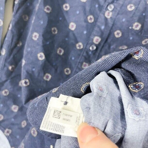 American Eagle Corduroy Button Down Shirt Mens Classic Fit Long Sleeve XS NWT - Picture 8 of 10